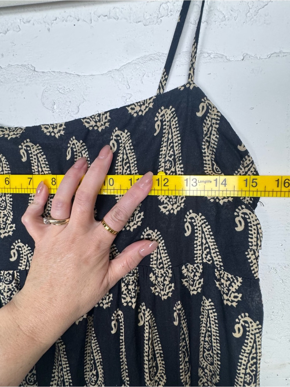Denim and Supply Ralph Lauren Paisley Printed Tiered books Maxi dress M Cotton - Picture 9 of 12